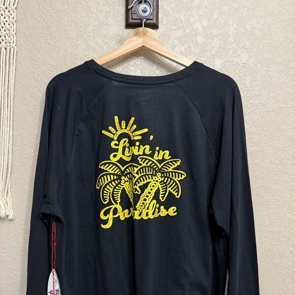 NWT BEACH BROS Long Sleeve men sz XXL tee shirt black - Picture 8 of 8